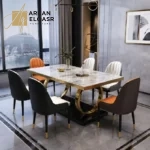 طاولة طعام فاخرة مع كراسي
