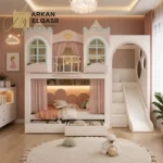 سرير نوم اطفال بدورين بناتي