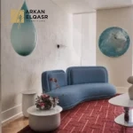 كنب مودرن بقاعدة معدنية فاخرة
