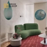 كنب مودرن بقاعدة معدنية فاخرة