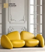 كنب مودرن بتصميم مقطع