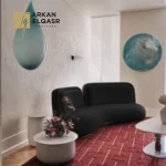كنب مودرن بقاعدة معدنية فاخرة