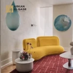 كنب مودرن بقاعدة معدنية فاخرة