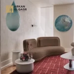 كنب مودرن بقاعدة معدنية فاخرة
