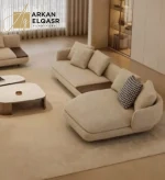 كنب زاوية بتصميم ايطالي لغرفة المعيشة
