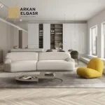 كنب جلد ثلاثي بتصميم فاخر