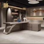 مكتب تنفيذي مودرن فاخر على شكل حرف L