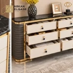 بوفيه مودرن بأدراج متعددة وتصميم فاخر وأنيق
