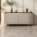 بوفيه مودرن بتصميم فاخر وسطح رخامي أنيق