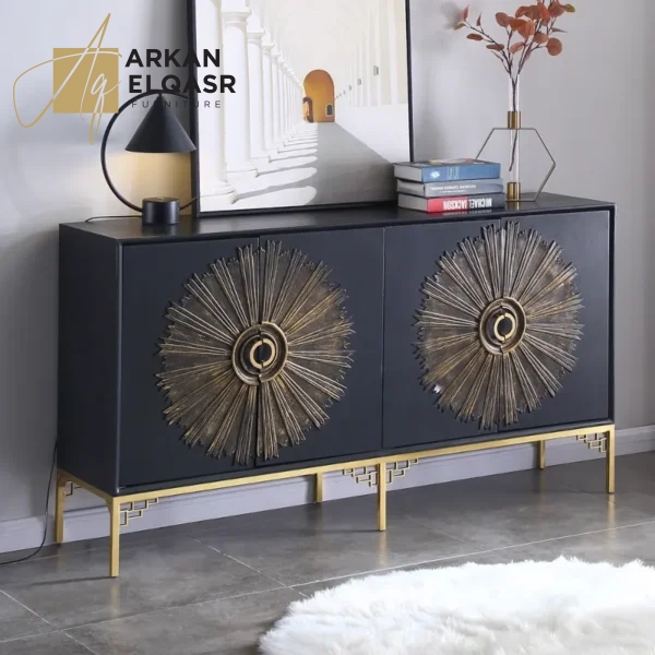 بوفيه مودرن فاخر بتصميم أنيق وأبواب مزخرفة (1)