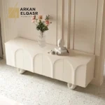 بوفيه مودرن فاخر بواجهات هندسية ناعمة وتصميم أنيق (1)
