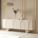 بوفيه مودرن فاخر بواجهات هندسية ناعمة وتصميم أنيق (1)
