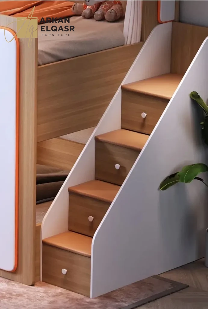 سرير اطفال بدورين بتصميم امن 