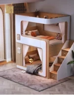 ⁦سرير اطفال بدورين بتصميم امن⁩ - الصورة ⁦2⁩