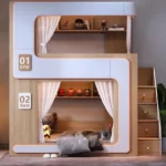 سرير اطفال بدورين بتصميم امن