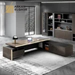 مكتب إداري فاخر بتصميم هندسي